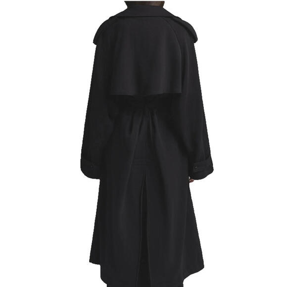 NEW, SKIMS Fleece Trench Coat in Onxy Black Size 3X #C4695 - Picture 7 of 14